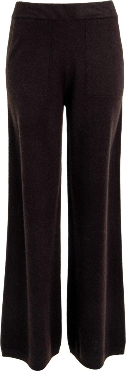 Kaschmir-Strickhose mit weitem Bein – Bild 4