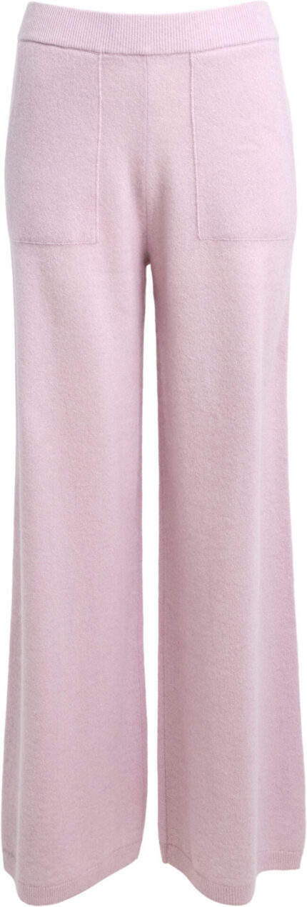 Kaschmir-Strickhose mit weitem Bein
