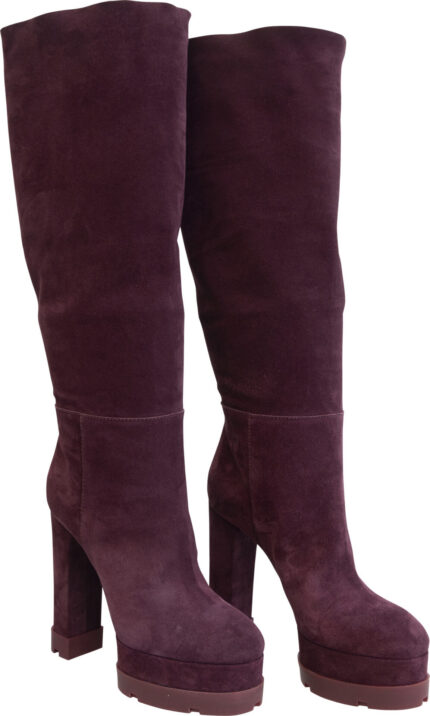 Overknee-Stiefel mit Plateau und Blockabsatz – Bild 4