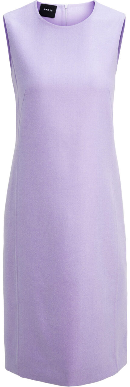 Ärmelloses Midikleid aus Kaschmir-Seiden-Mix