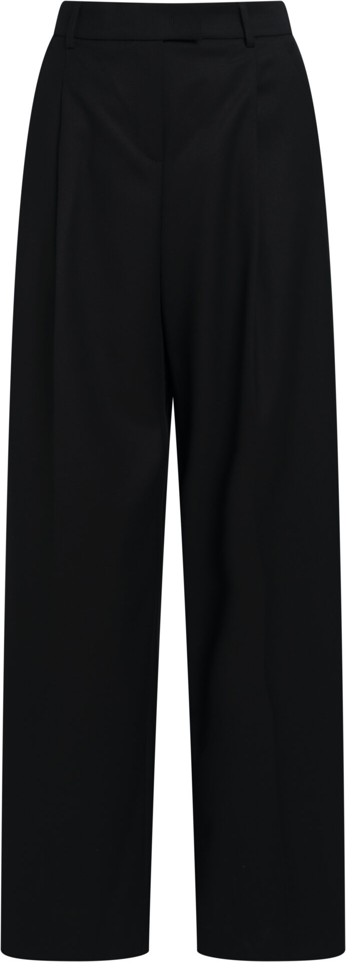 920321-6957 Arta_schwarz_379 Elegant Pleated Trousers with Wide Leg<br/> - Image 1