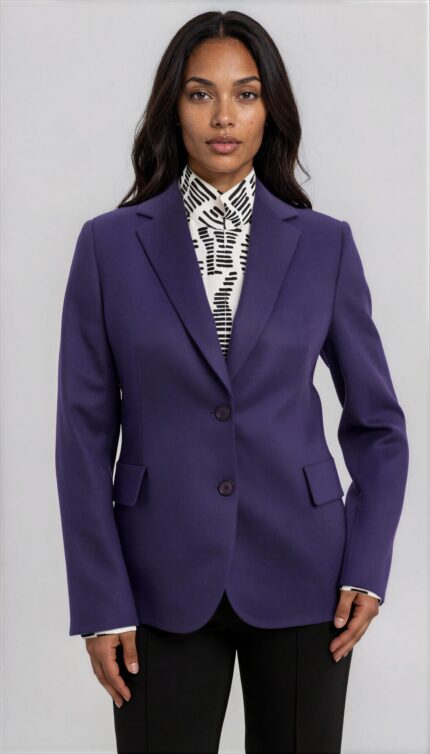 Luxurious pure cashmere blazer with a tailored silhouette and notched lapels - Image 2