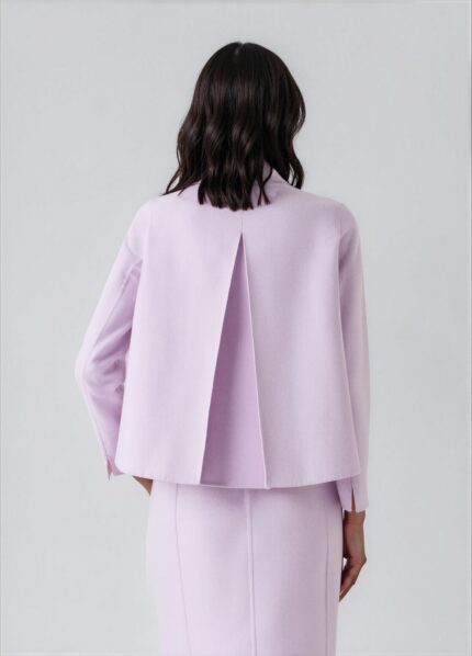 Short Cashmere and Silk-Blend Jacket<br/> - Image 3