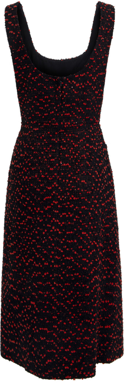 Midi Dress in a Silk Blend with Textured Finish<br/> - Image 3
