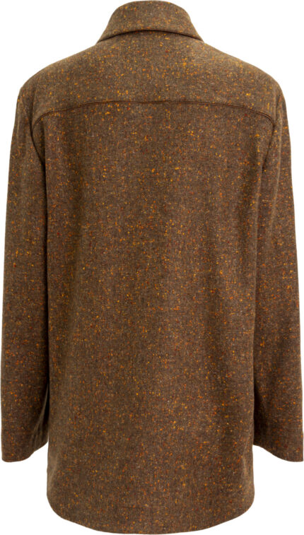 Kaschmir-Hemdjacke mit Lederdetails – Bild 2