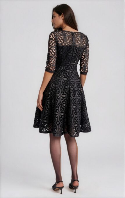 Cocktail Dress with Ornamental Cut-Out Detailing<br/> - Image 3