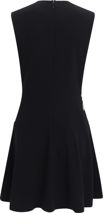 Cocktailkleid mit floraler Stickerei und ausgestelltem Rock – Bild 3