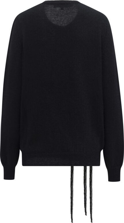 Mohair Sweater with Floral Embellishment<br/> - Image 3