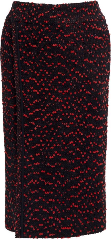 Textured Bouclé Midi Skirt<br/> - Image 3