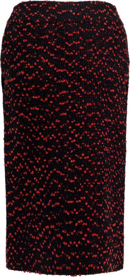 Textured Bouclé Midi Skirt<br/>