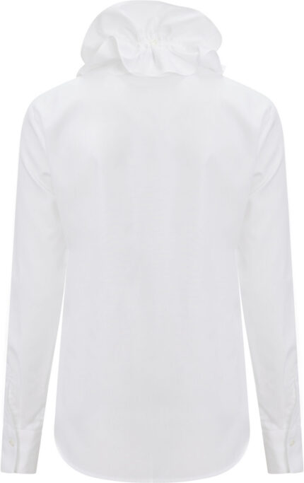 Baumwollbluse mit Volant-Rüschen – Bild 3