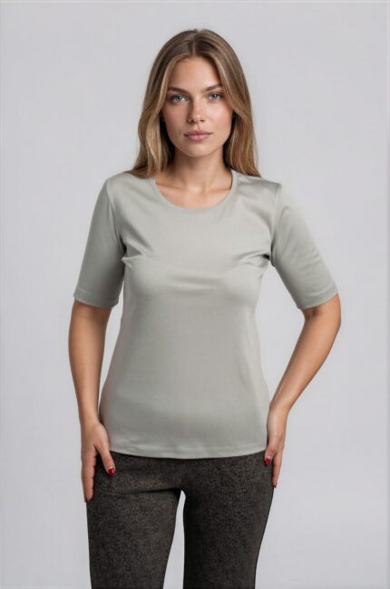 Kurzarmshirt aus Baumwolle – Bild 2