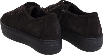 Luxurious Dark Brown Sneaker with Platform Sole<br/> - Image 3