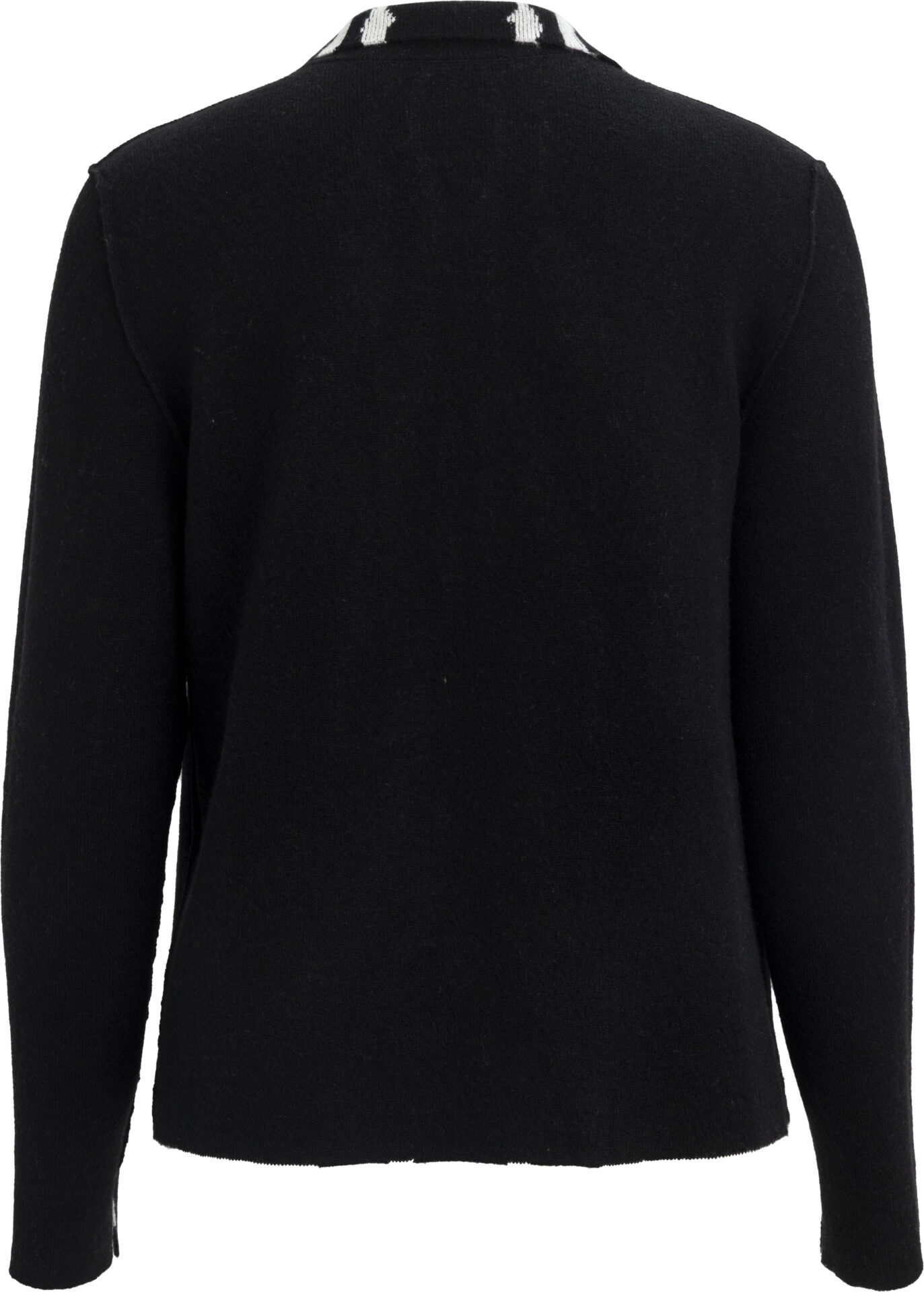 Reversible Cashmere Jacket with Graphic Zebra Pattern<br/> - Image 5