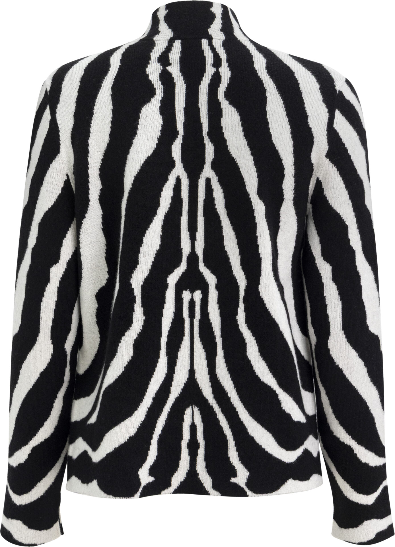 Reversible Cashmere Jacket with Graphic Zebra Pattern<br/> - Image 3