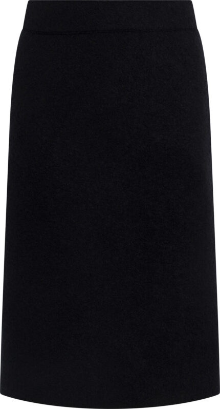 Midi Skirt in Silk-Cashmere Blend<br/>