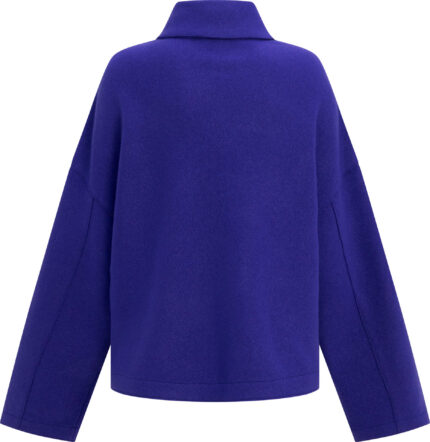 Short Cashmere Jacket with Shirt Collar<br/> - Image 3