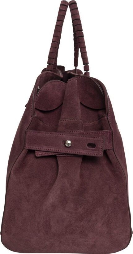 Large Top-Handle Bag with Logo Appliqué<br/> - Image 7