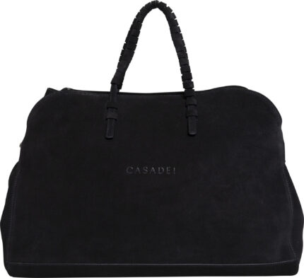 Large Top-Handle Bag with Logo Appliqué<br/> - Image 4