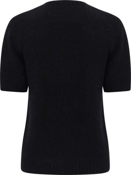 Short-Sleeved Silk-Cashmere Sweater<br/> - Image 3