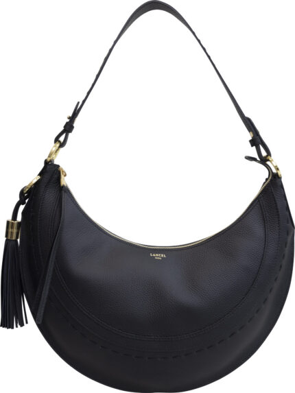 Hobo-Bag mit Ziernähten, Quaste und goldfarbenen Details – Bild 4