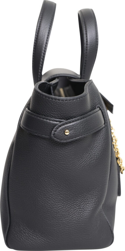 Thea Handtasche in Schwarz mit goldfarbenen Details – Bild 4