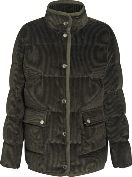 Wendbare Steppjacke aus Baumwollcord mit Daunenfüllung