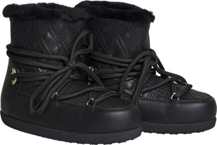 Gefütterte Lederboots mit Steppstruktur und Wollfutter – Bild 2