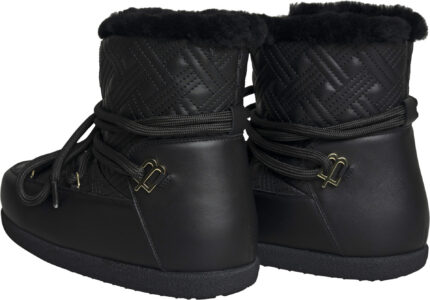 Gefütterte Lederboots mit Steppstruktur und Wollfutter – Bild 3