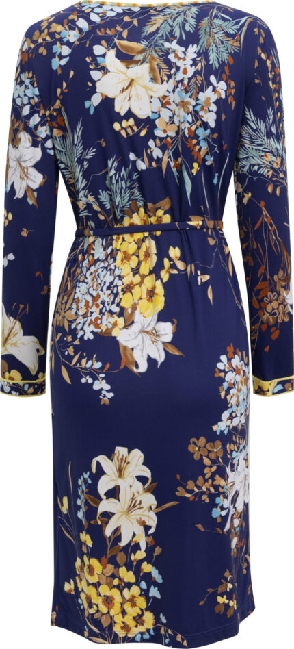 Figurbetontes Kleid mit floralem Print und Bindegürtel – Bild 4