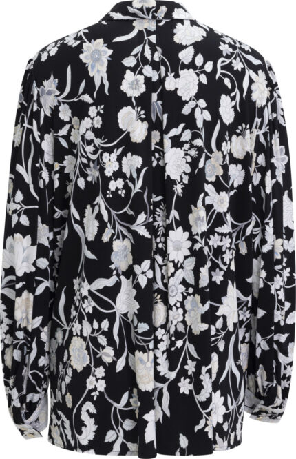 Blouse with Floral Print and Button Placket<br/> - Image 5