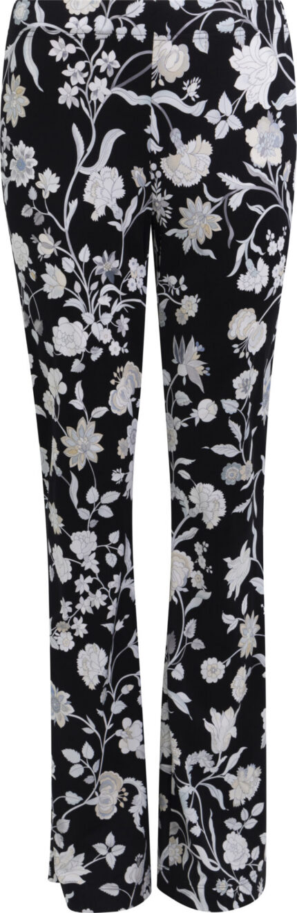 Trousers with Floral Print and Straight Leg<br/>