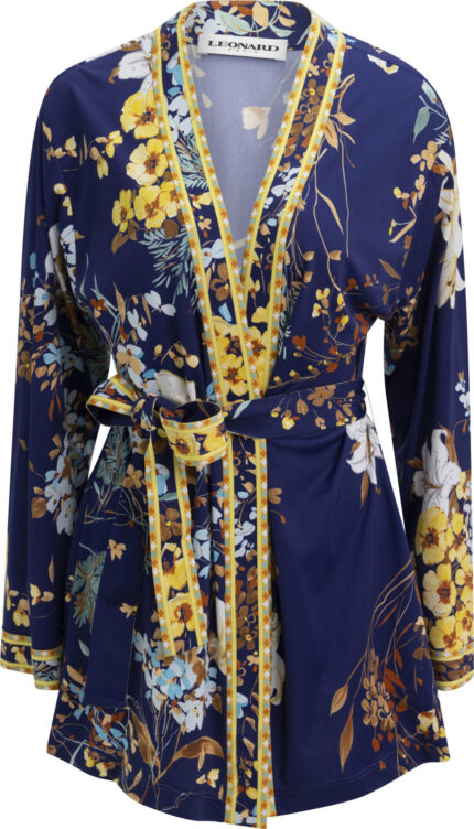 Kimono Jacket with Floral Print and Tie Belt<br/> - Image 5