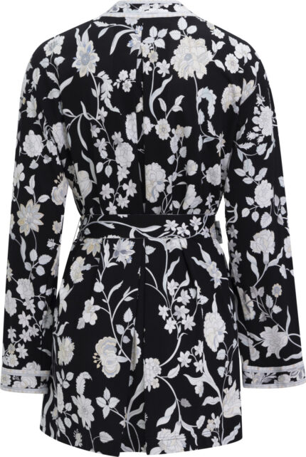 Kimono Jacket with Floral Print and Tie Belt<br/> - Image 3