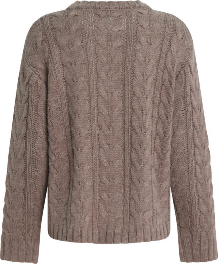 Cable-Knit Sweater with Crystal Embellishment<br/> - Image 3