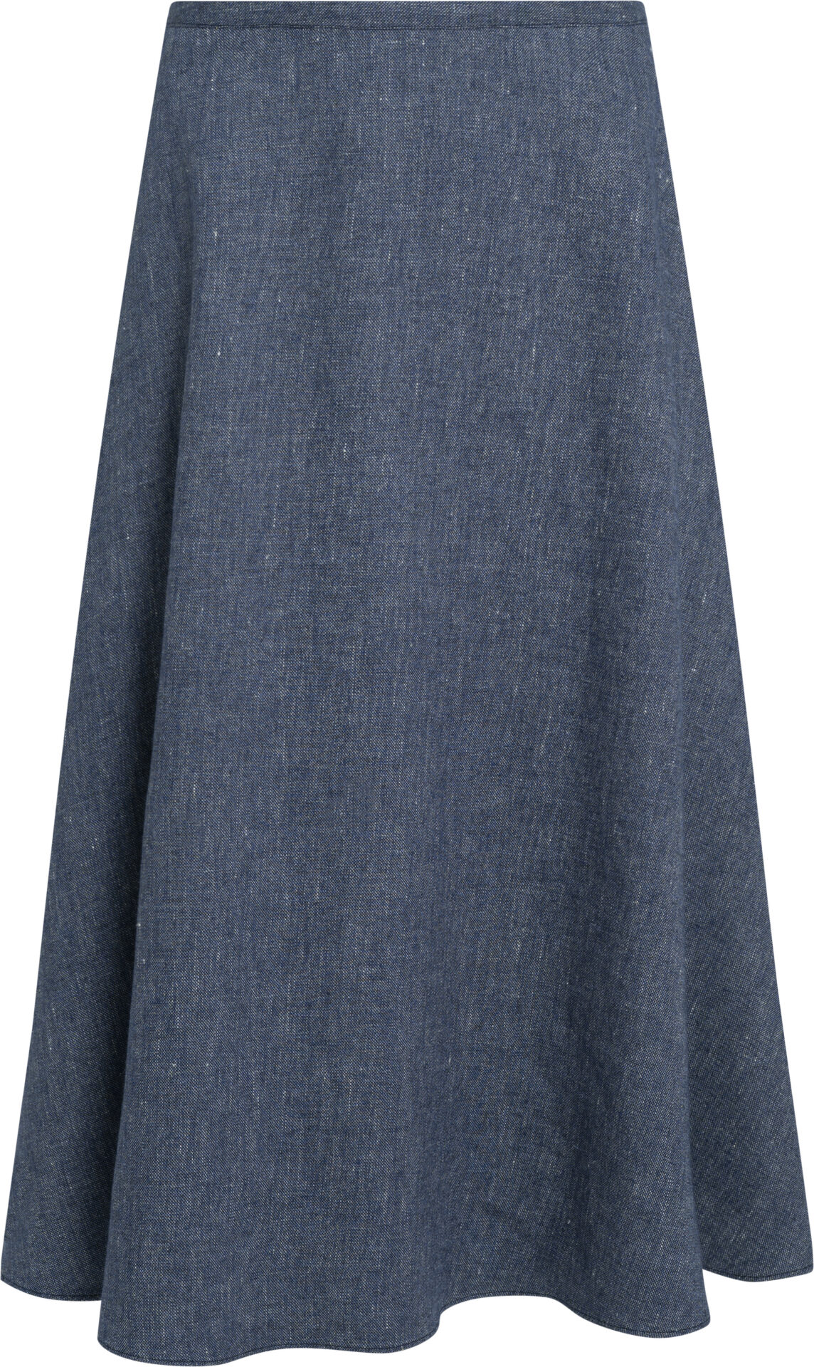 P2611N315WoF_denim_1599_b Midirock aus Leinen-Schurwoll-Seiden-Kaschmir-Mix – Bild 1