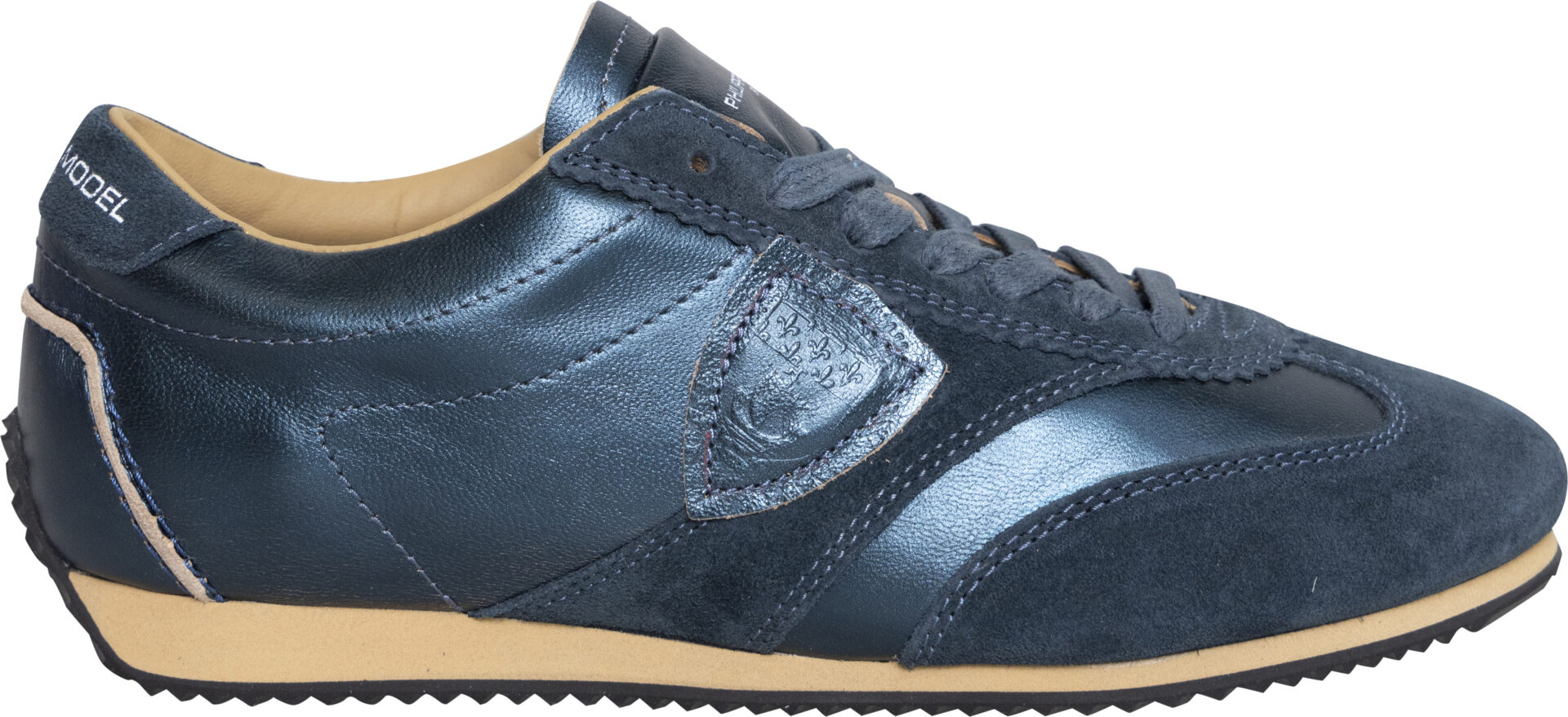 PNLD_M001_blau_399 Sneakers in Material Mix with Metallic Finish - Image 1