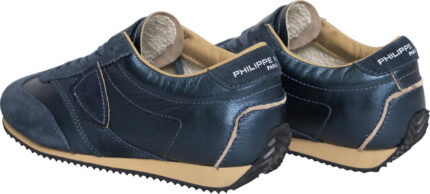 Sneakers in Material Mix with Metallic Finish - Image 3