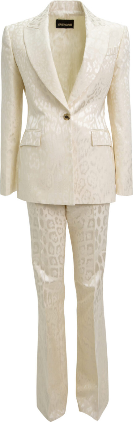 Trouser Suit with Tonal Animal Design<br/>