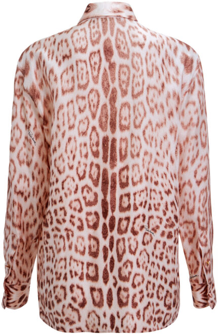Silk Blouse with Animal Print<br/> - Image 3