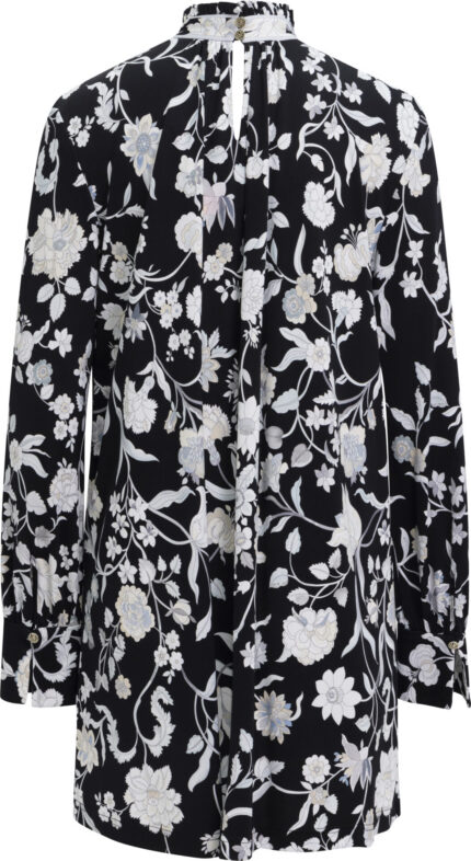Fließendes Tunikakleid mit floralem Print – Bild 5