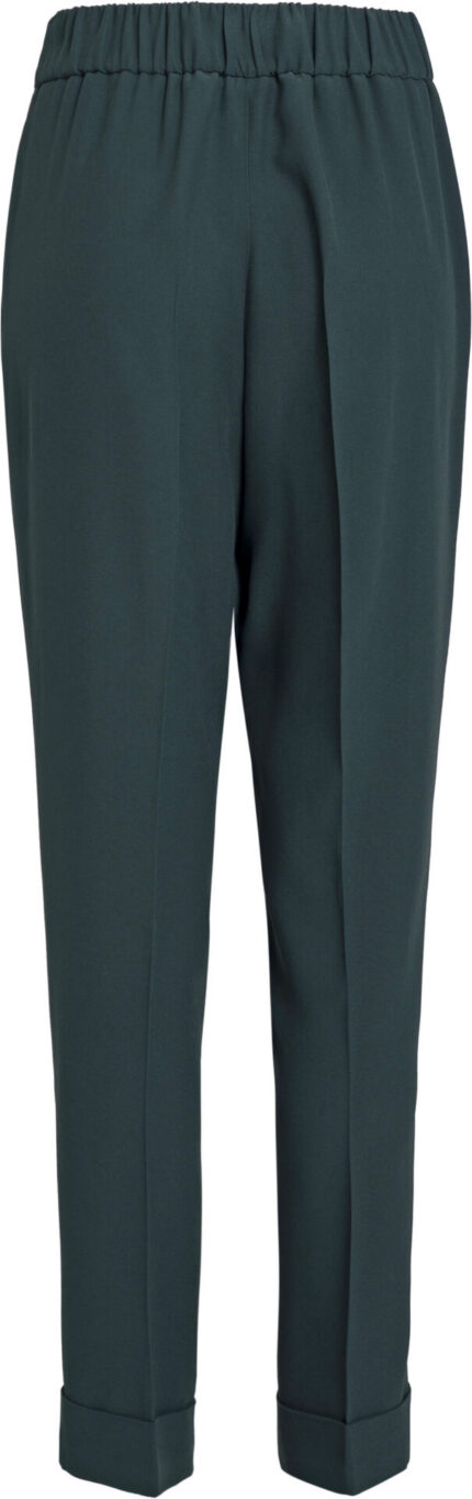 Elegante Bundfaltenhose in Tiefgrün
