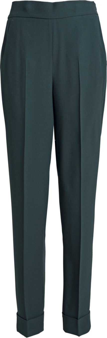 Elegante Bundfaltenhose in Tiefgrün – Bild 3