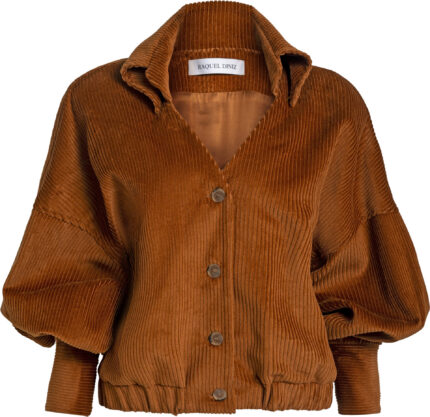 Oversized Cordjacke aus Baumwolle