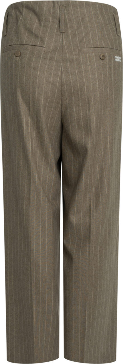 Wide-Leg Pinstripe Trousers in Virgin Wool Blend - Image 2