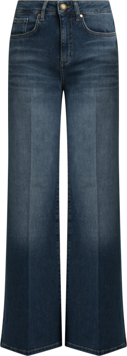 Wide-Leg Jeans mit Bügelfalte
