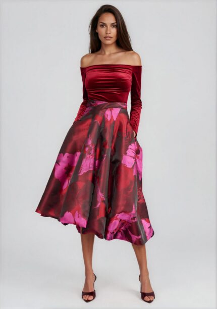 Velvet Off-Shoulder Top<br/> - Image 2