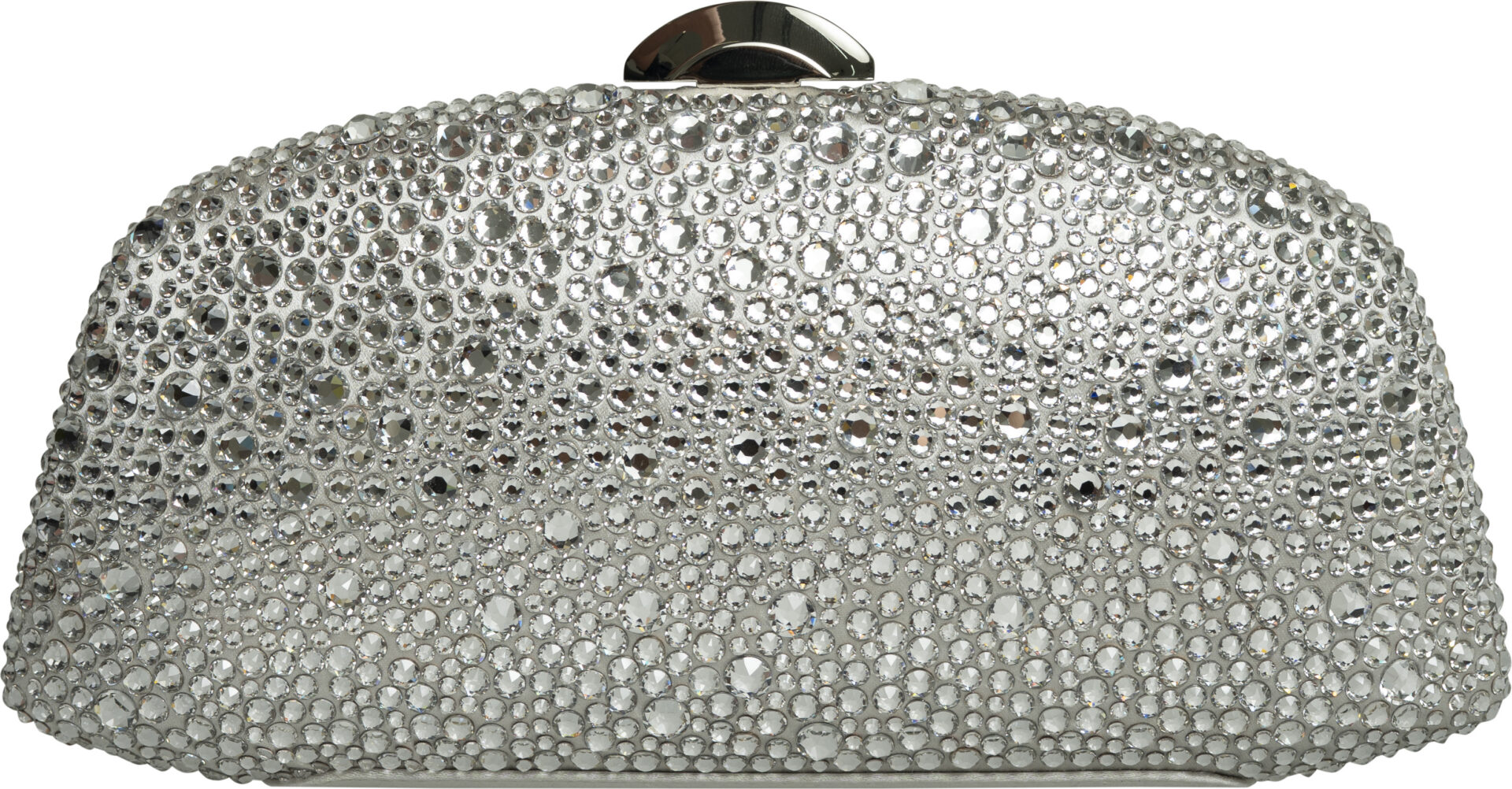 B08754-0953 262_silber_1599_a Kristallbesetzte Box-Clutch mit Kettenriemen – Bild 1