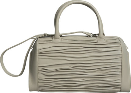 Elegante Henkeltasche mit plissierter Struktur