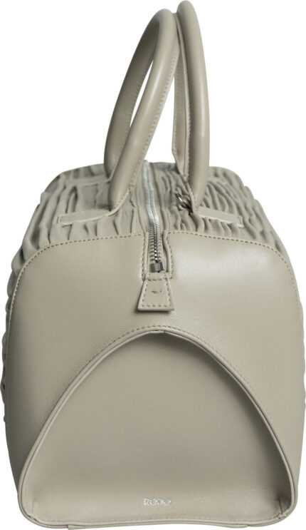 Elegante Henkeltasche mit plissierter Struktur – Bild 4